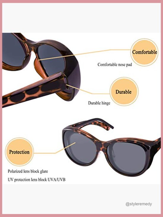 Polarized Oversized Wrap Around Shield Sunglasses Fit Over Glasses main image 5